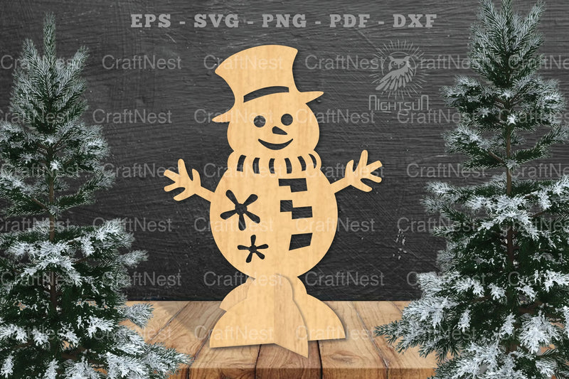 Snowman Laser Cut Home Decor SVG Bundle - CraftNest - Digital Crafting and Art