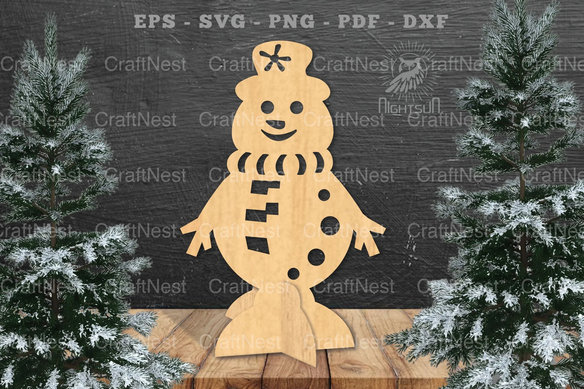 Snowman Laser Cut Home Decor Clipart Bundle - CraftNest - Digital Crafting and Art