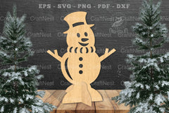 Snowman Laser Cut Home Decor SVG Bundle - CraftNest - Digital Crafting and Art