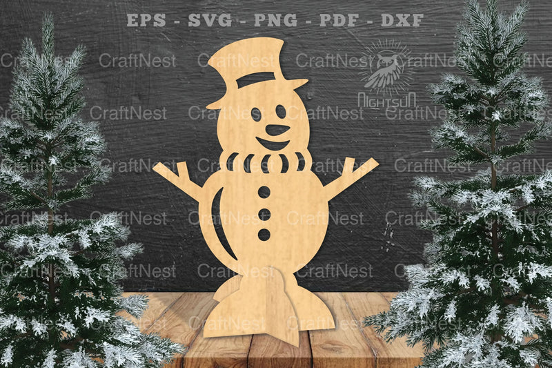 Snowman Laser Cut Home Decor SVG Bundle - CraftNest - Digital Crafting and Art