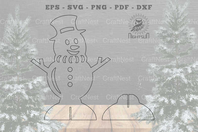 Snowman Laser Cut Home Decor SVG Bundle - CraftNest - Digital Crafting and Art