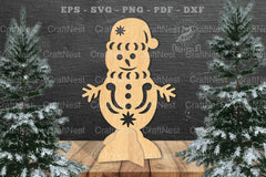 Snowman Laser Cut Home Decor Clipart Bundle - CraftNest - Digital Crafting and Art
