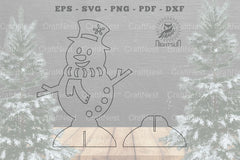 Snowman Laser Cut Home Decor Clipart Bundle - CraftNest - Digital Crafting and Art
