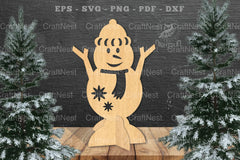 Snowman Laser Cut Home Decor SVG Bundle - CraftNest - Digital Crafting and Art