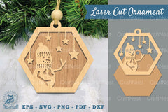 Snowman Laser Cut Ornament Clipart Bundle - CraftNest - Digital Crafting and Art