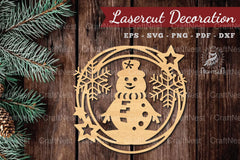 Snowman Lasercut Round Clipart Bundle - CraftNest - Digital Crafting and Art