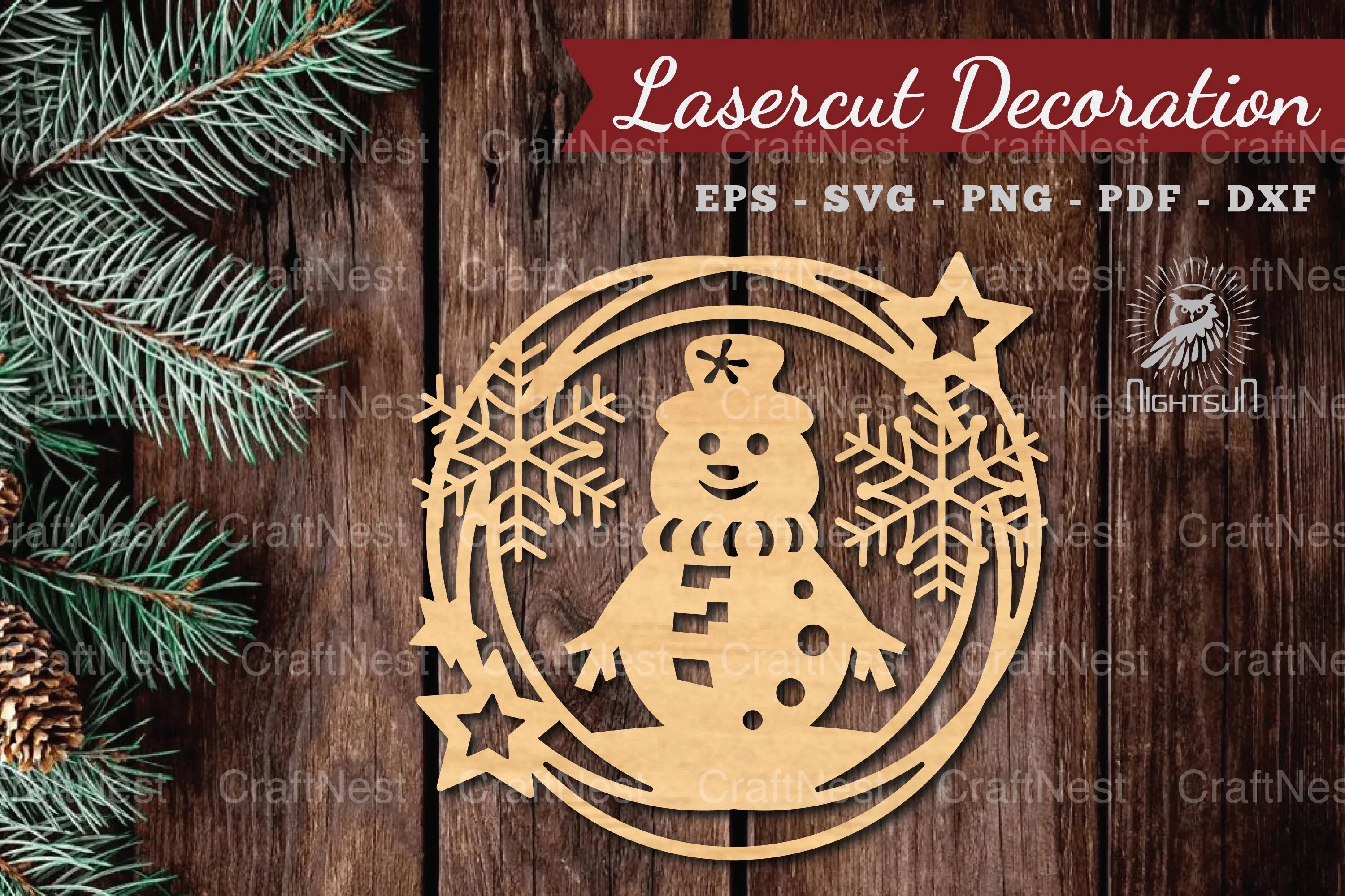 Snowman Lasercut Round Clipart Bundle - CraftNest - Digital Crafting and Art