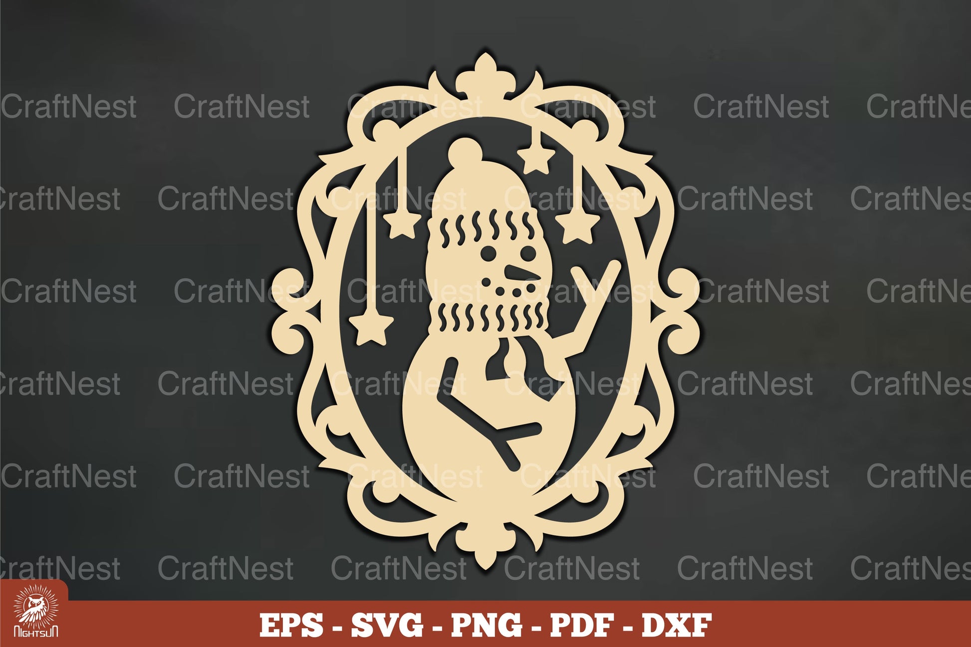 Vintage Snowman Ornament Clipart Bundle - CraftNest - Digital Crafting and Art