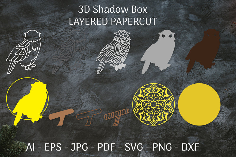Snowy Owl SVG Bundle - CraftNest - Digital Crafting and Art