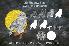 Snowy Owl SVG Bundle - CraftNest - Digital Crafting and Art