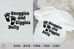 Snuggles and Giggles Baby Quotes Clipart Bundle - CraftNest - Digital Crafting and Art