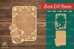 Sock Laser Cut Frame SVG Bundle - CraftNest - Digital Crafting and Art