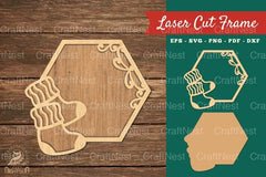 Sock Laser Cut Frame SVG Bundle - CraftNest - Digital Crafting and Art