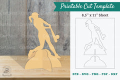 Softball Printable Cut Template Clipart Bundle - CraftNest - Digital Crafting and Art