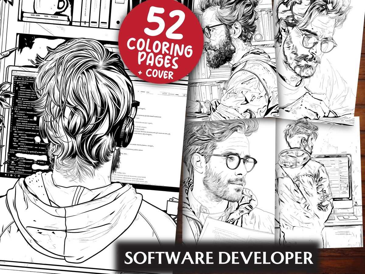 Software Developer Coloring Books - CraftNest - Digital Crafting and Art