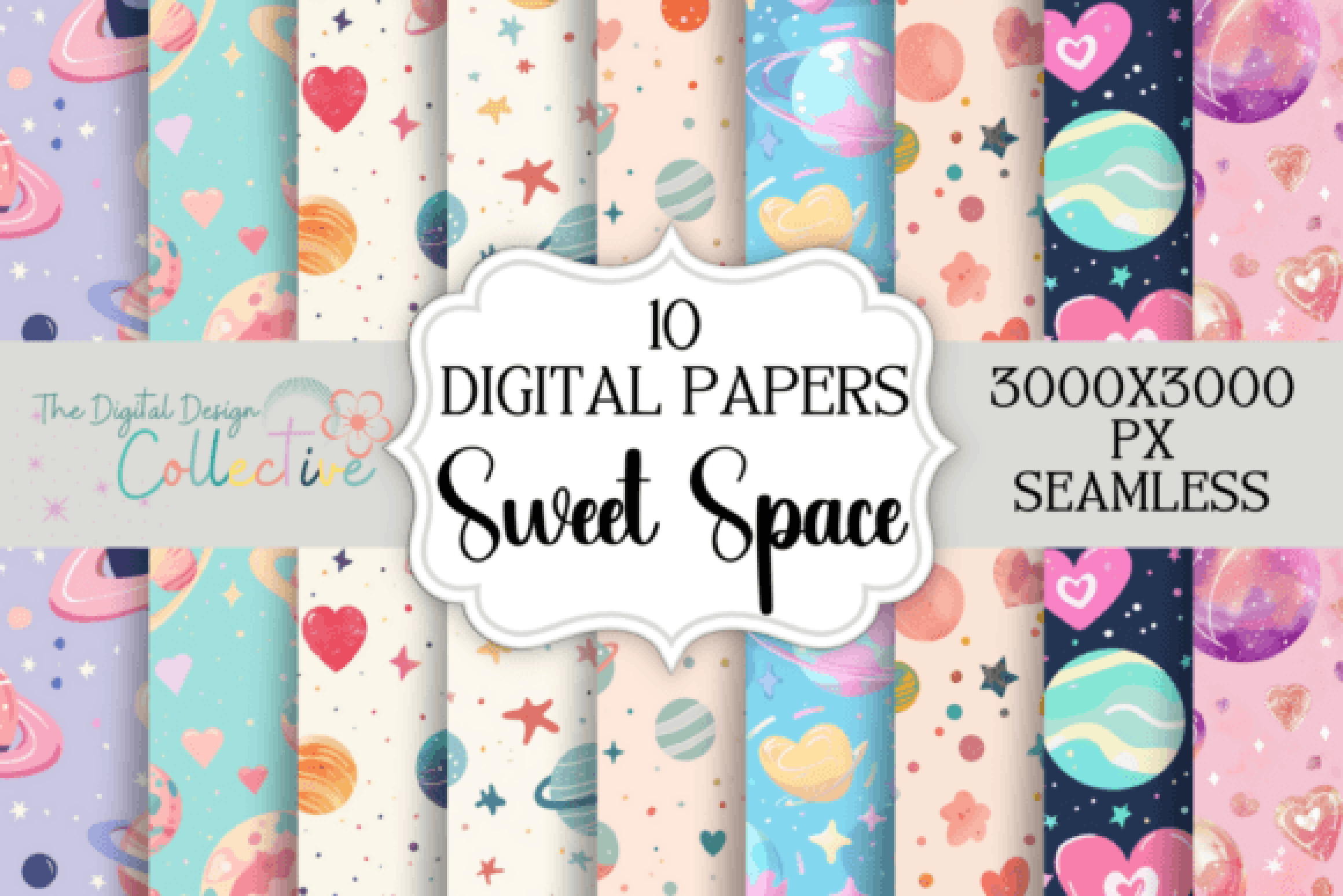 Seamless Space Pattern Set