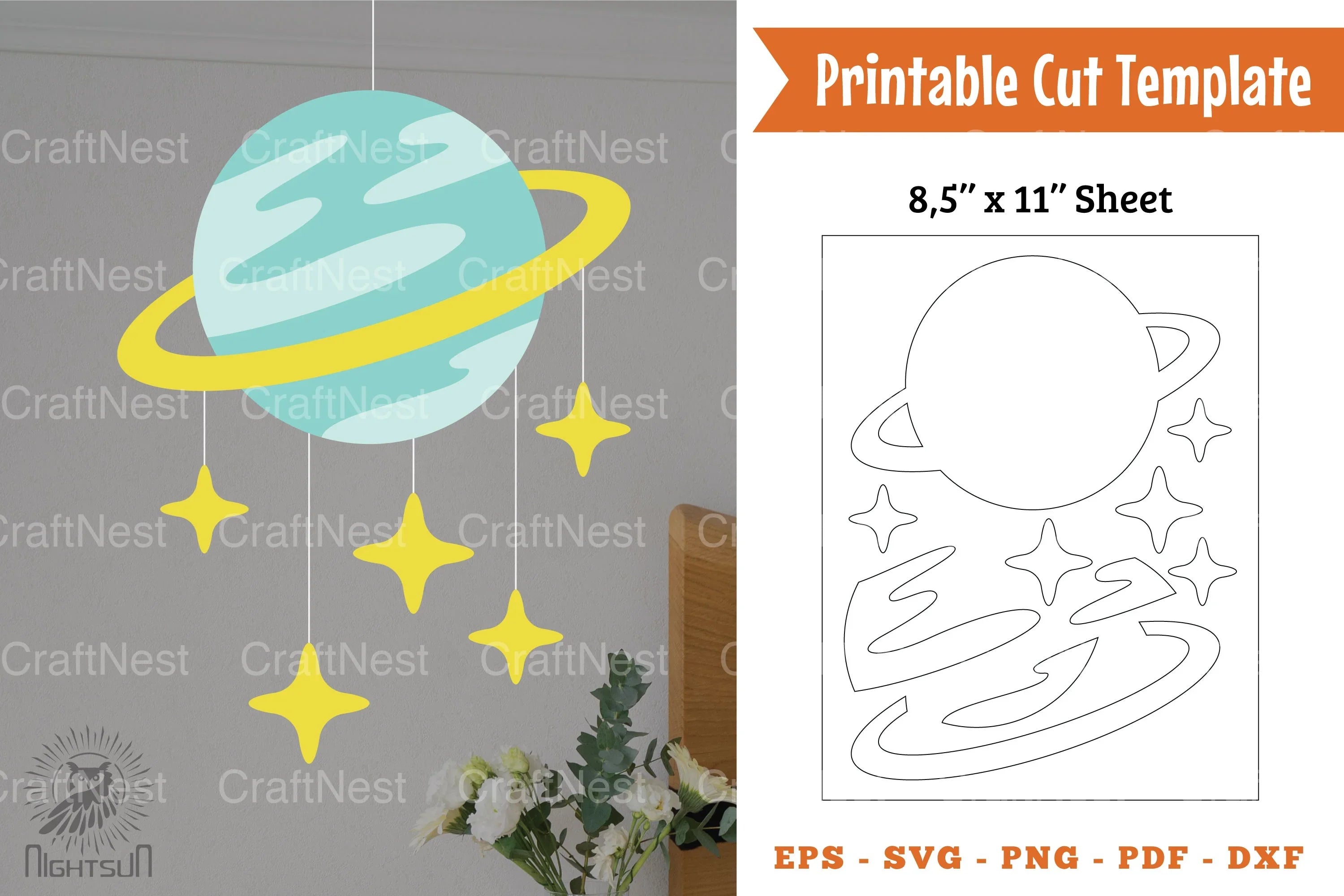 Space Papercut Template Clipart Bundle - CraftNest - Digital Crafting and Art