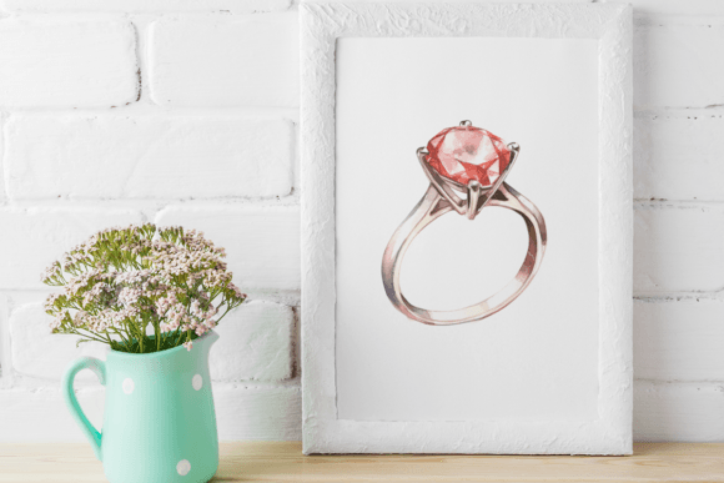 Sparkling Diamond Ring Clipart Bundle