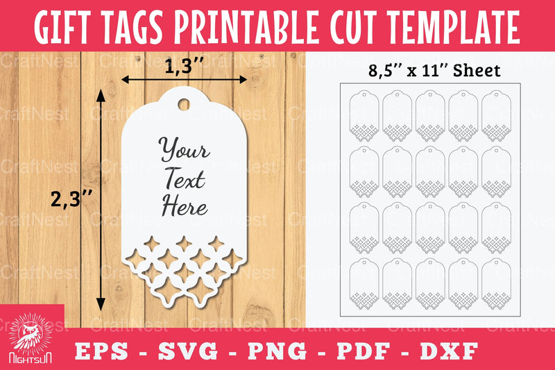 Sparkling Stars Gift Tags Printable Bundle - CraftNest - Digital Crafting and Art