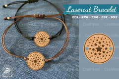 Sparkling Stars Lasercut Bracelet Design Bundle - CraftNest - Digital Crafting and Art