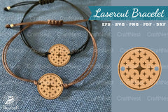 Sparkling Stars Lasercut Bracelet Design Bundle - CraftNest - Digital Crafting and Art