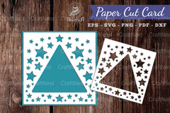 Parkling Stars Papercut Card SVG Bundle - CraftNest - Digital Crafting and Art