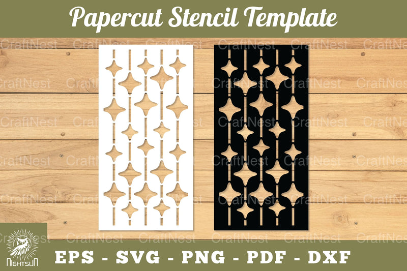 Sparkling Stars Papercut Stencil Clipart Bundle - CraftNest - Digital Crafting and Art