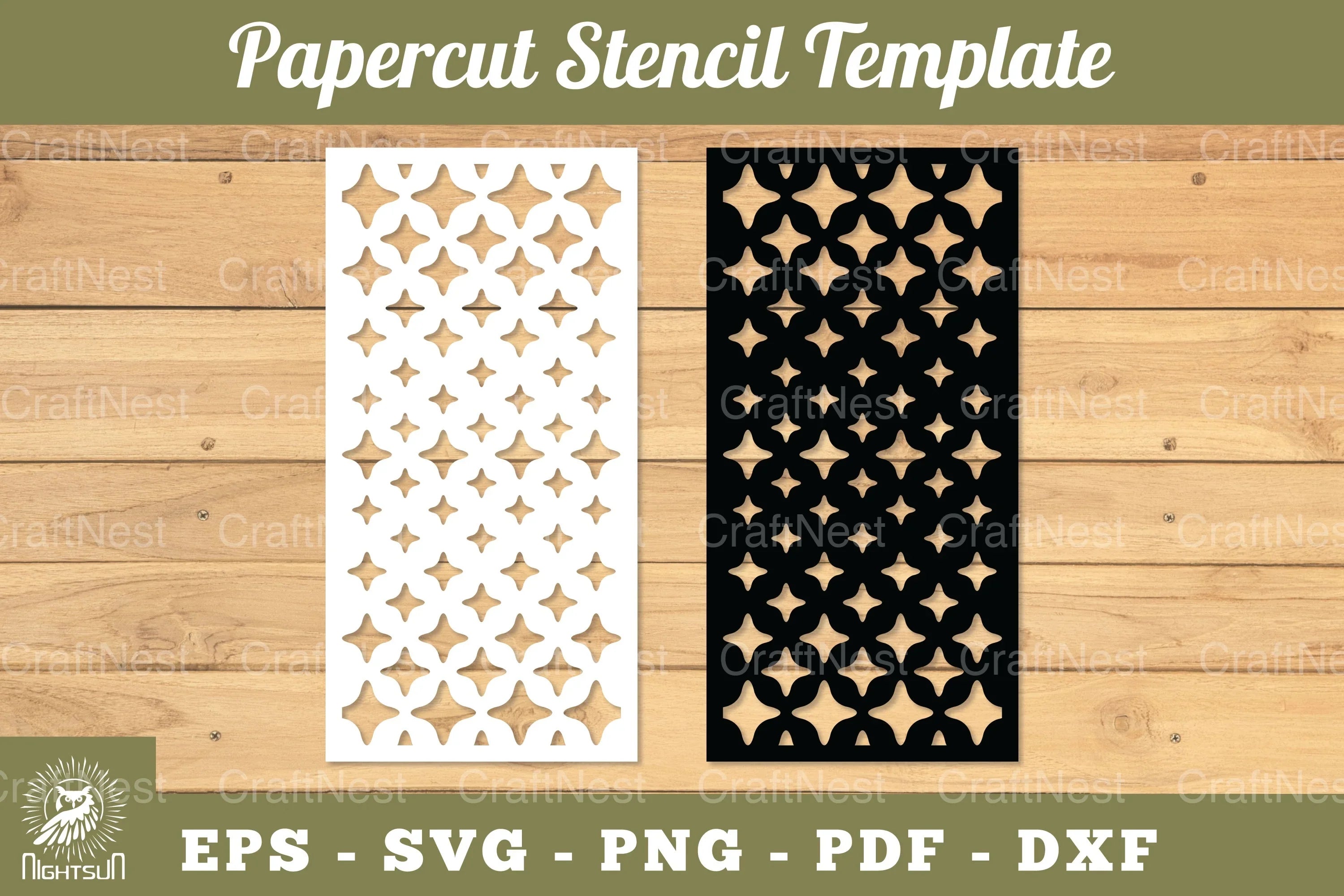 Sparkling Stars Papercut Stencil Clipart Bundle - CraftNest - Digital Crafting and Art