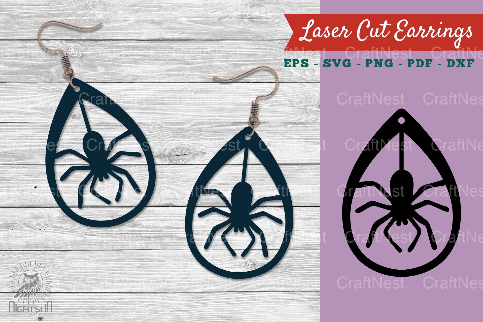 Spider Earrings Design Clipart Bundle - CraftNest - Digital Crafting and Art