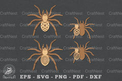 Spider Laser Cut Clipart Bundle - CraftNest - Digital Crafting and Art