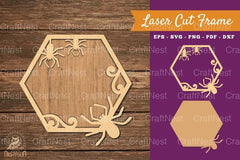 Spider Laser Cut Frame SVG Bundle - CraftNest - Digital Crafting and Art