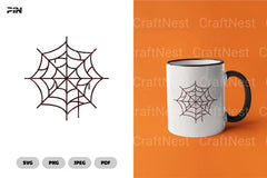 Spider Web Halloween SVG Bundle Clipart - CraftNest - Digital Crafting and Art