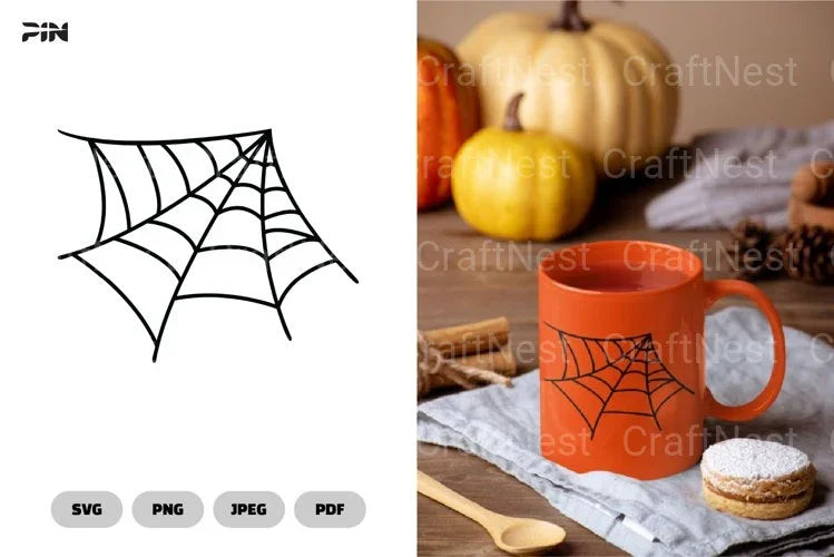 Spider Web Halloween SVG Bundle - CraftNest - Digital Crafting and Art