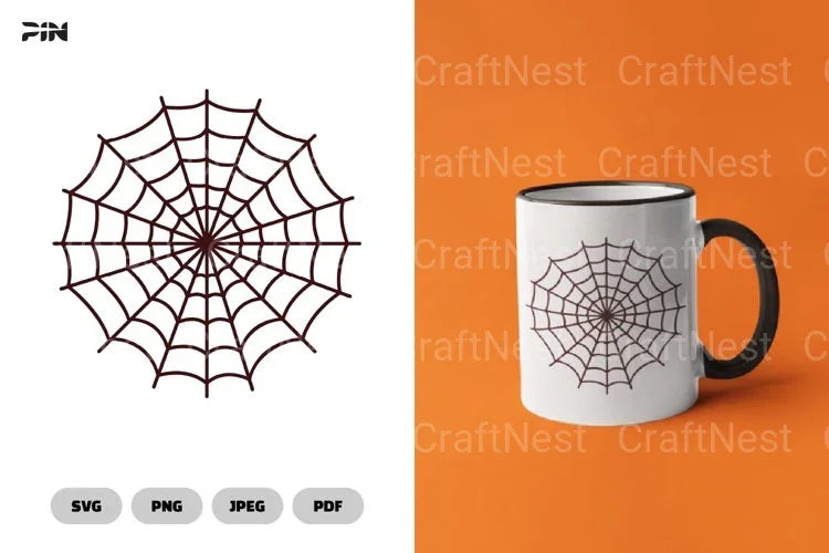Spider Web Halloween SVG Bundle Clipart - CraftNest - Digital Crafting and Art