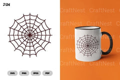 Spider Web Halloween SVG Bundle Clipart - CraftNest - Digital Crafting and Art