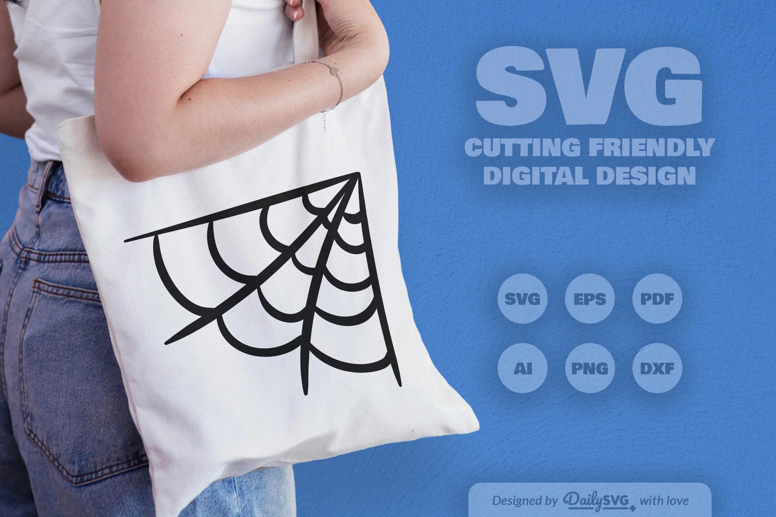 Spider Web SVG Bundle for Halloween Decor - CraftNest - Digital Crafting and Art