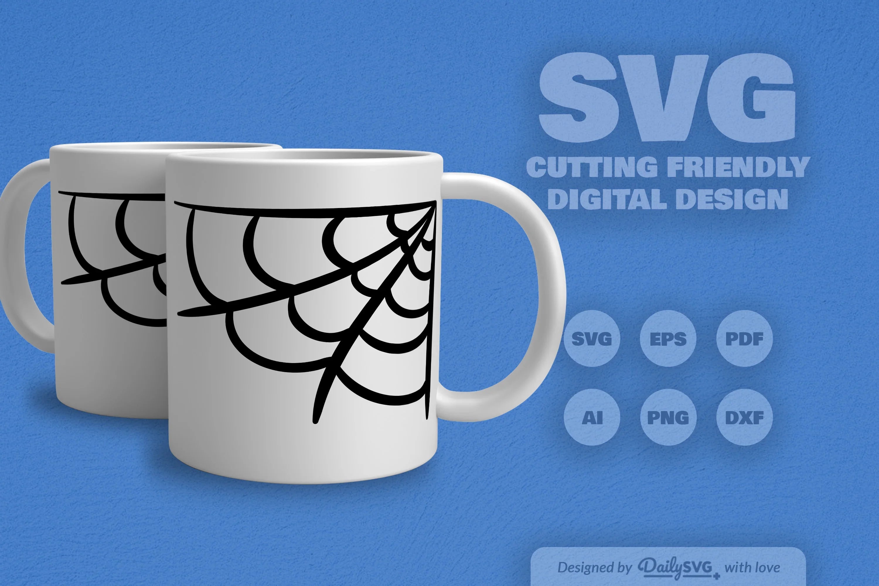 Spider Web SVG Bundle for Halloween Decor - CraftNest - Digital Crafting and Art