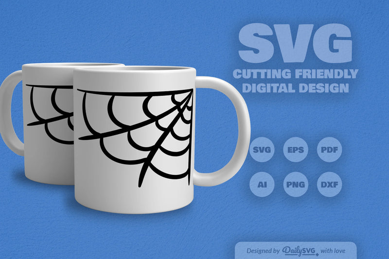 Spider Web SVG Bundle for Halloween Decor - CraftNest - Digital Crafting and Art
