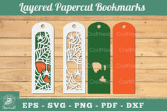 Spider Webs 3D Papercut Bookmarks SVG Bundle - CraftNest - Digital Crafting and Art