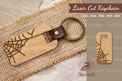 Spider Webs Laser Cut Keychain Design Bundle - CraftNest - Digital Crafting and Art