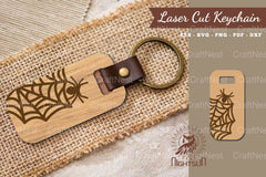 Spider Webs Laser Cut Keychain Design Bundle - CraftNest - Digital Crafting and Art