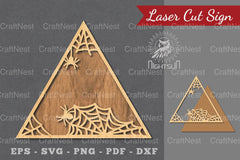 Spider Webs Laser Cut Sign Clipart Bundle - CraftNest - Digital Crafting and Art