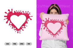 Splat and Splash Heart SVG Bundle - CraftNest - Digital Crafting and Art