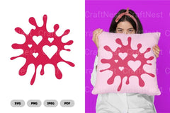 Splat and Splash Heart SVG Bundle - CraftNest - Digital Crafting and Art