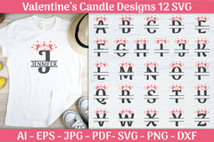 Split Alphabet Valentine SVG Bundle 2 - CraftNest - Digital Crafting and Art