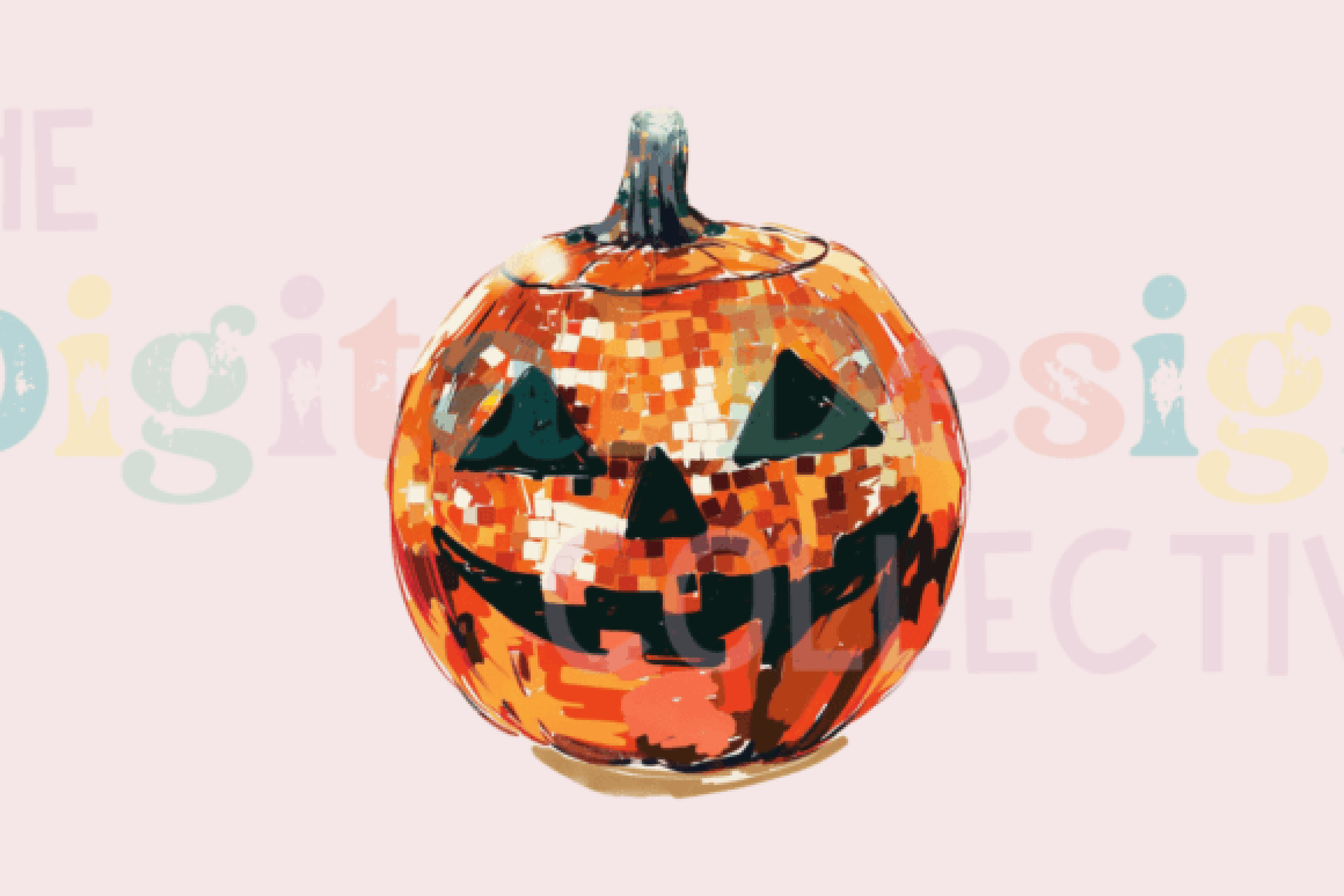 Spooky Halloween Pumpkin Disco Ball Clipart Bundle - CraftNest - Digital Crafting and Art