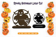 Spooky Halloween Laser Cut Stand SVG Bundle - CraftNest - Digital Crafting and Art