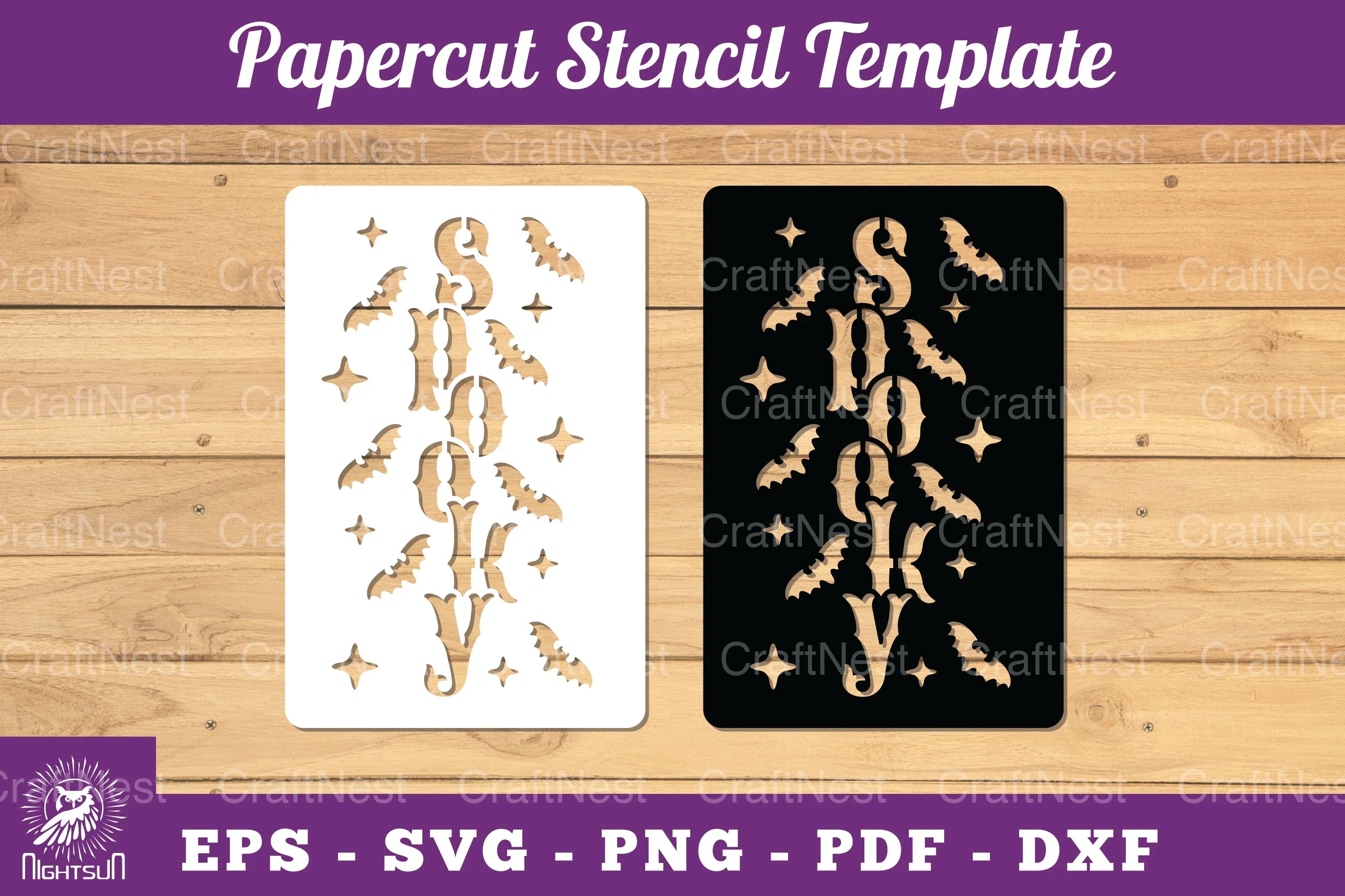 Spooky Papercut Stencil Clipart Bundle - CraftNest - Digital Crafting and Art