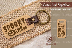 Spooky Vibes Laser Cut Keychain Clipart Bundle - CraftNest - Digital Crafting and Art