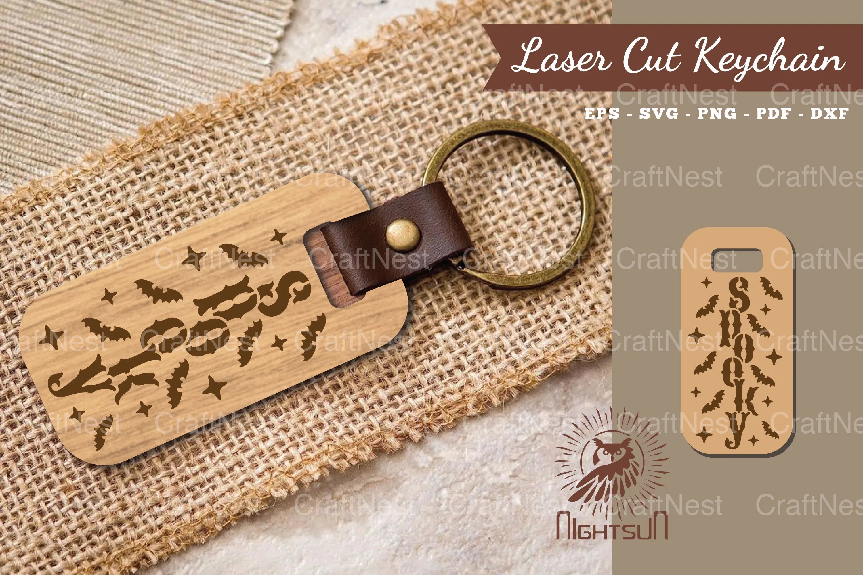 Spooky Laser Cut Keychain Bundle - CraftNest - Digital Crafting and Art